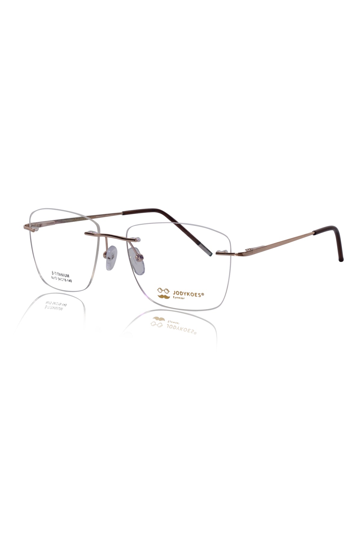 Jodykoes Square Signature Rimless Frame (Gold)