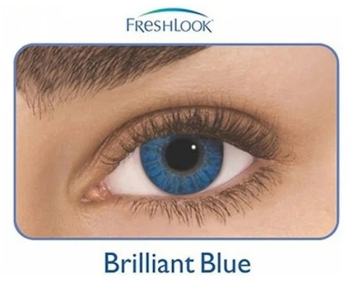 FRESHLOOK MONTHLY COLOR BLENDS CONTACT LENS (2 LENS) - BRILLIANT BLUE