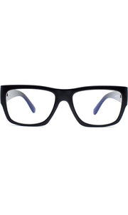 Jodykoes Thick Frame Unisex Anti Glare Eyeglasses Eyewear Spectacle (Black)