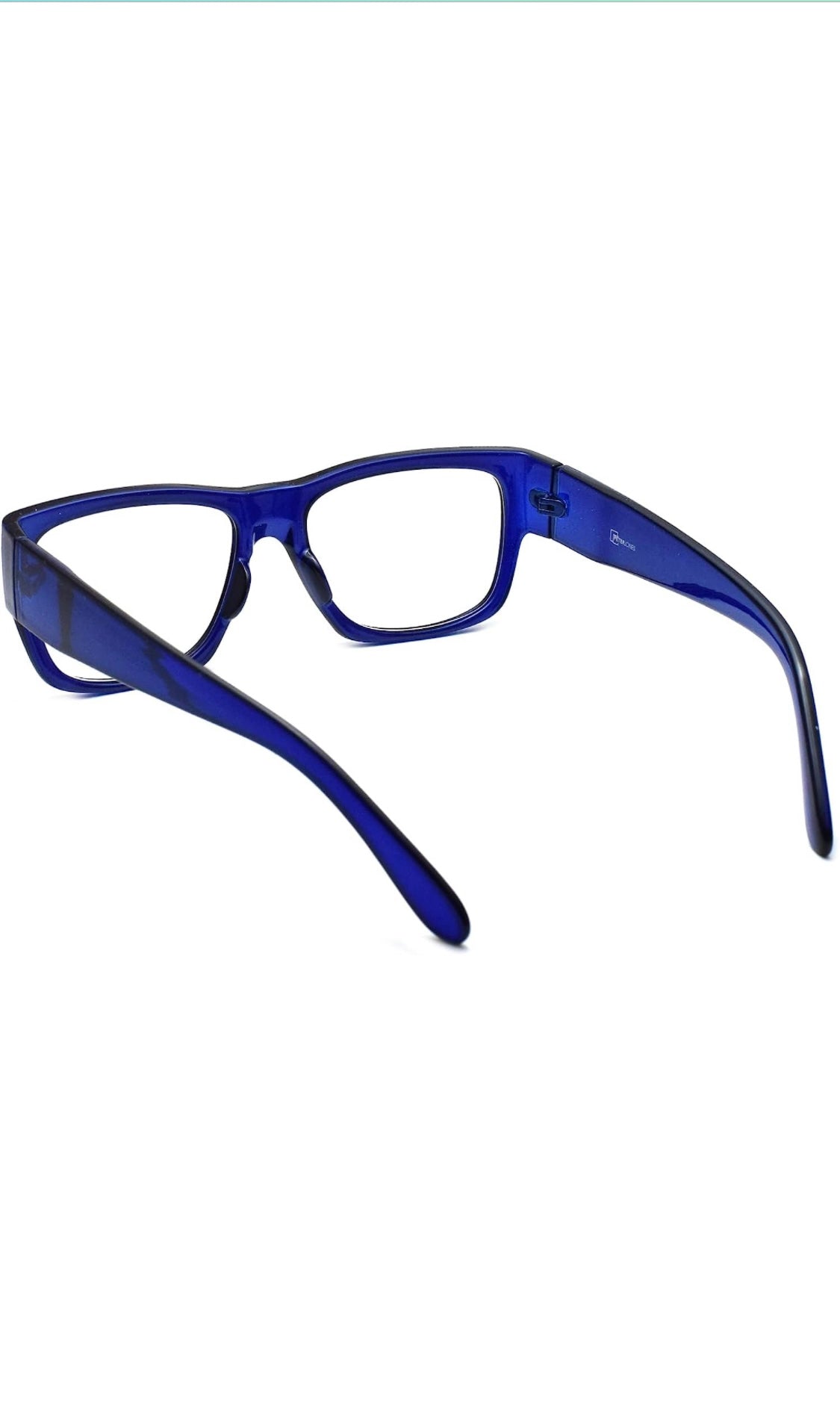 Jodykoes Thick Frame Unisex Anti Glare Eyeglasses Eyewear Spectacle (Blue) - Jodykoes ®