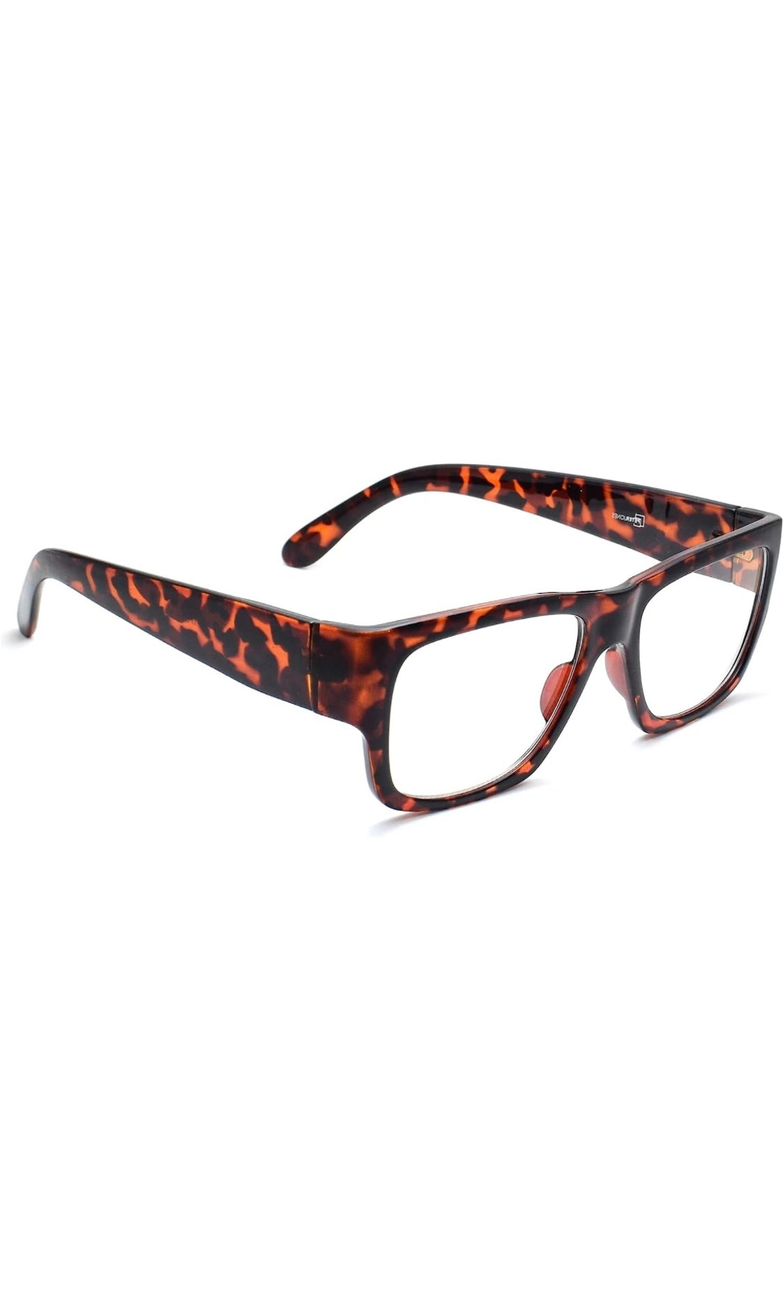 Jodykoes Thick Frame Unisex Anti Glare Eyeglasses Eyewear Spectacle (Leopard Print)