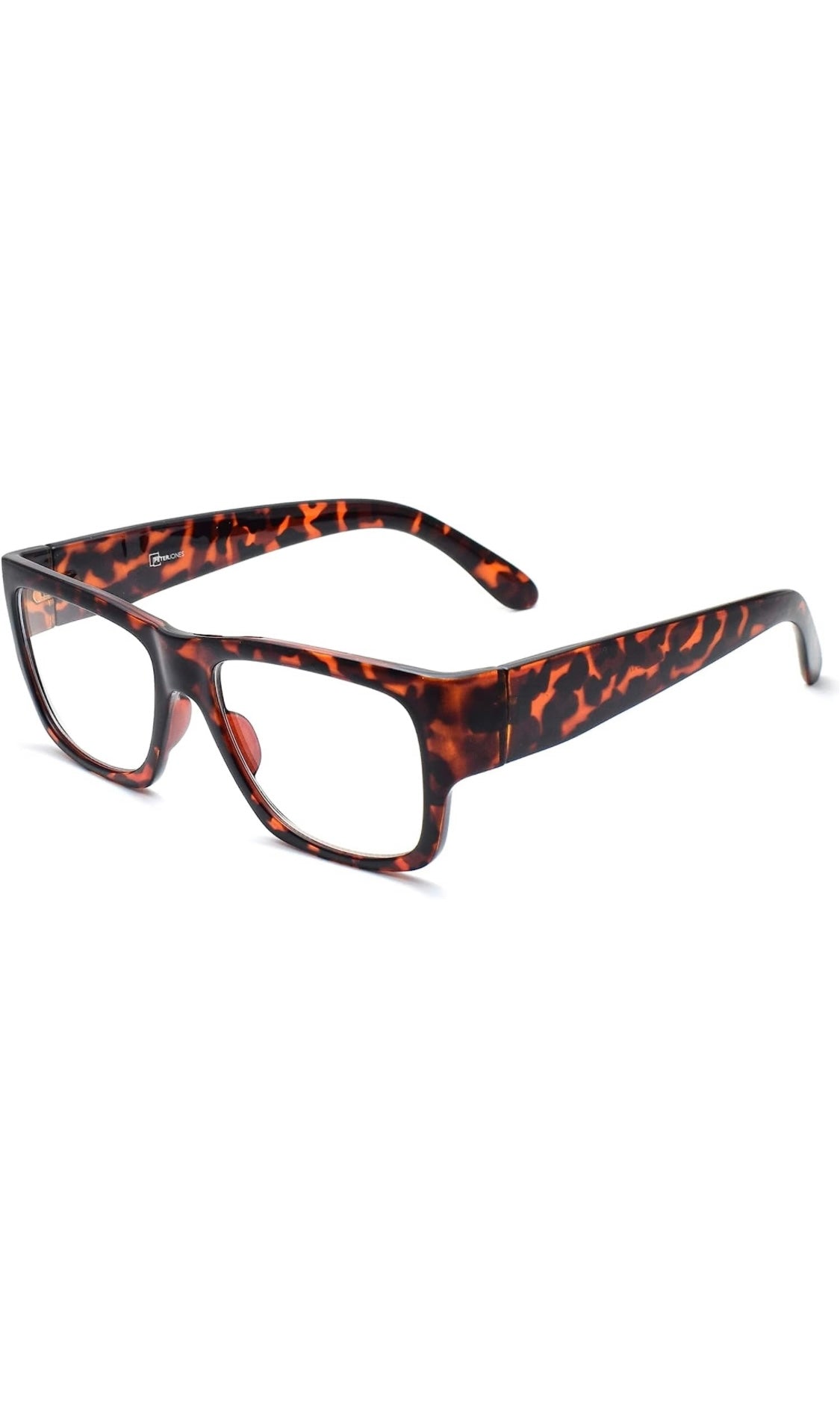 Jodykoes Thick Frame Unisex Anti Glare Eyeglasses Eyewear Spectacle (Leopard Print)