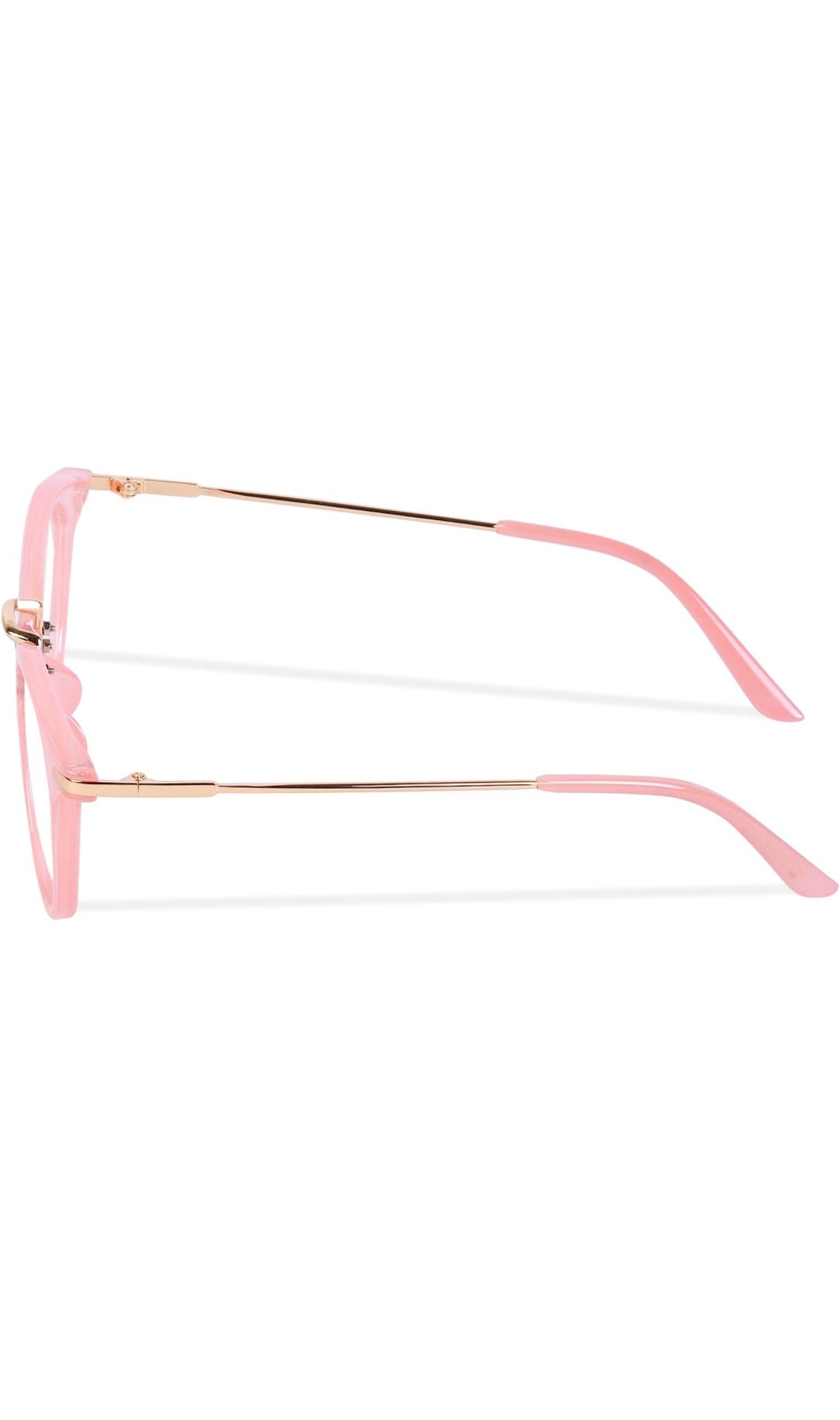 Jodykoes® Blue Light Blocking Blue Cut Zero Power Anti-Glare Retro Round Eyeglasses |UV Protection| Men & Women| Eye Protection Frame for Computer/Tablet/Laptop/Mobile/TV (Opaque Pink)