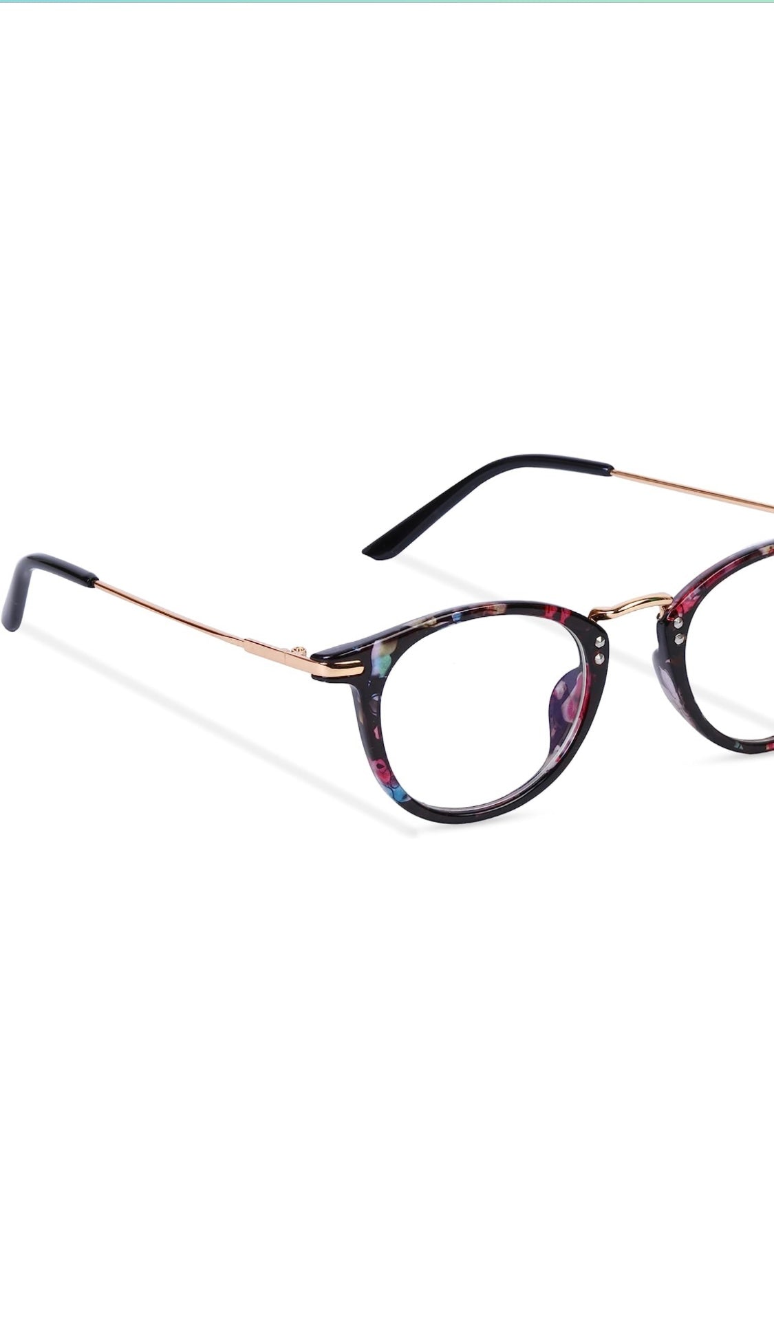 Jodykoes® Blue Light Blocking Blue Cut Zero Power Anti-Glare Retro Round Eyeglasses |UV Protection| Men & Women| Eye Protection Frame for Computer/Tablet/Laptop/Mobile/TV (Multicolour)