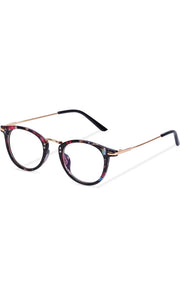 Jodykoes® Blue Light Blocking Blue Cut Zero Power Anti-Glare Retro Round Eyeglasses |UV Protection| Men & Women| Eye Protection Frame for Computer/Tablet/Laptop/Mobile/TV (Multicolour)