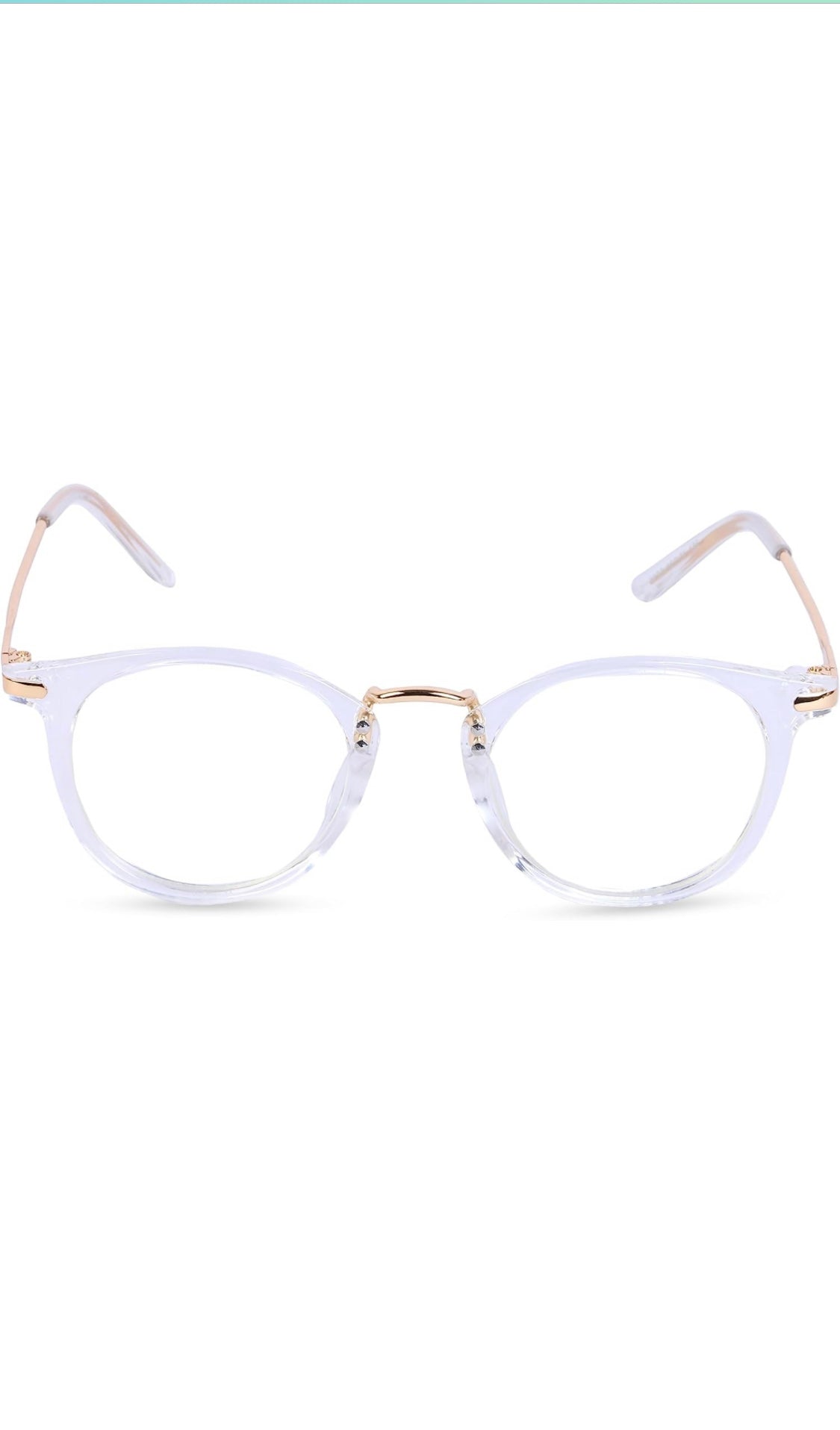 Vintage Round Framed shops Blue Light Blocking Glasses Womens Unisex Round Metal Frame