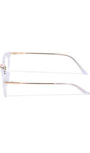 Jodykoes® Blue Light Blocking Blue Cut Zero Power Anti-Glare Retro Round Eyeglasses |UV Protection| Men & Women| Eye Protection Frame for Computer/Tablet/Laptop/Mobile/TV (Transparent White)