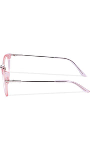 Jodykoes® Blue Light Blocking Blue Cut Zero Power Anti-Glare Retro Round Eyeglasses |UV Protection| Men & Women| Eye Protection Frame for Computer/Tablet/Laptop/Mobile/TV (Transparent Pink)