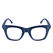 Jodykoes® Nerdy Vintage Design Bold Thick Zero Power Computer Glasses With Anti Glare For Men and Women Frames Spectacles Eyeglasses (Blue)