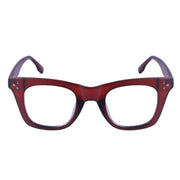 Jodykoes® Nerdy Vintage Design Bold Thick Zero Power Computer Glasses With Anti Glare For Men and Women Frames Spectacles Eyeglasses (Brown)