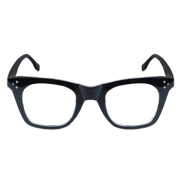 Jodykoes® Nerdy Vintage Design Bold Thick Zero Power Computer Glasses With Anti Glare For Men and Women Frames Spectacles Eyeglasses (Black)