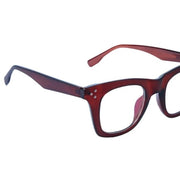 Jodykoes® Nerdy Vintage Design Bold Thick Zero Power Computer Glasses With Anti Glare For Men and Women Frames Spectacles Eyeglasses (Brown)