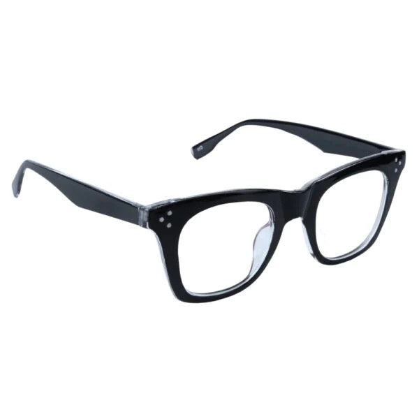 Jodykoes® Nerdy Vintage Design Bold Thick Zero Power Computer Glasses With Anti Glare For Men and Women Frames Spectacles Eyeglasses (Black)