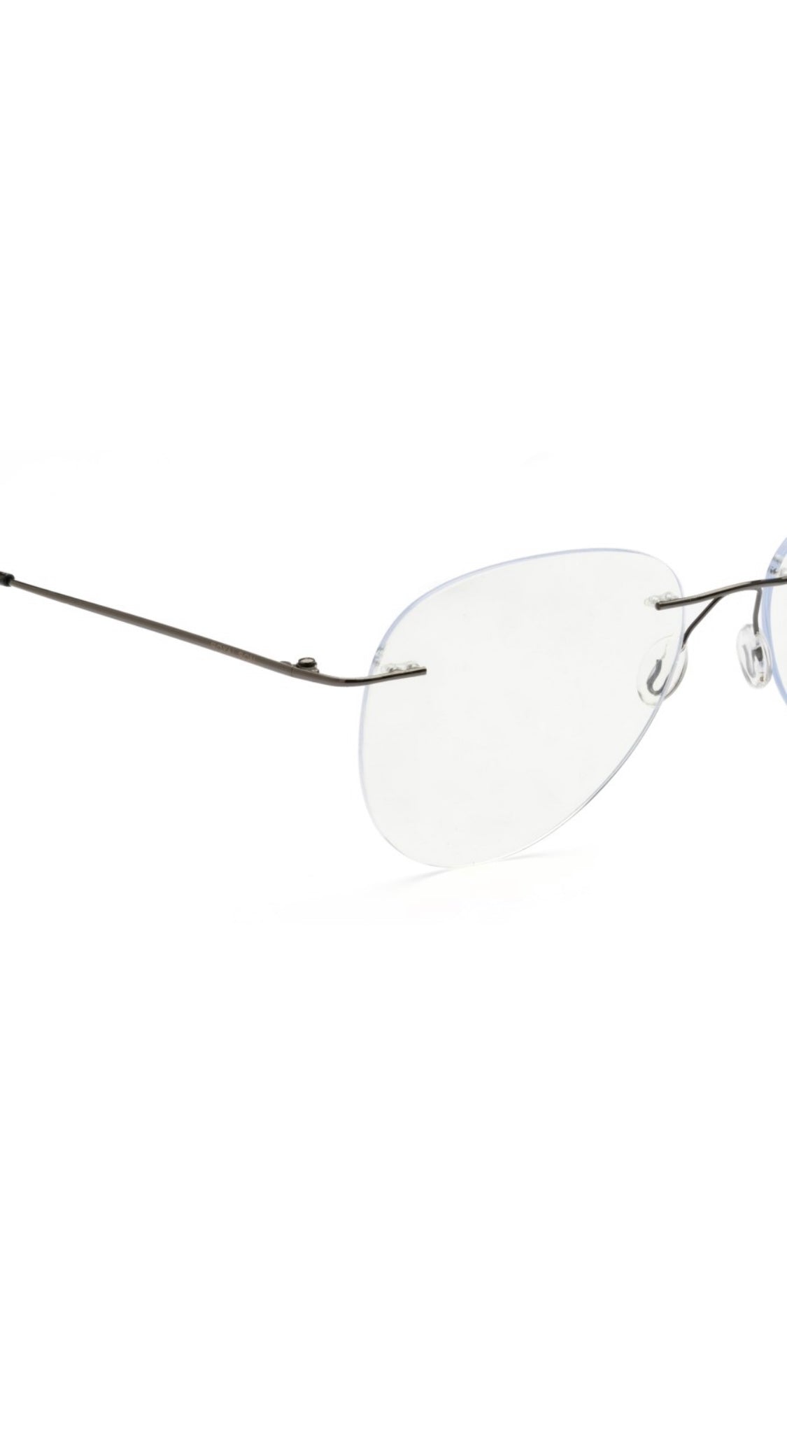 Jodykoes Rimless Aviator Frame Zero Power Anti Glare Spectacle For Me Jodykoes