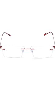 Jodykoes Rectangle Signature Rimless Frame