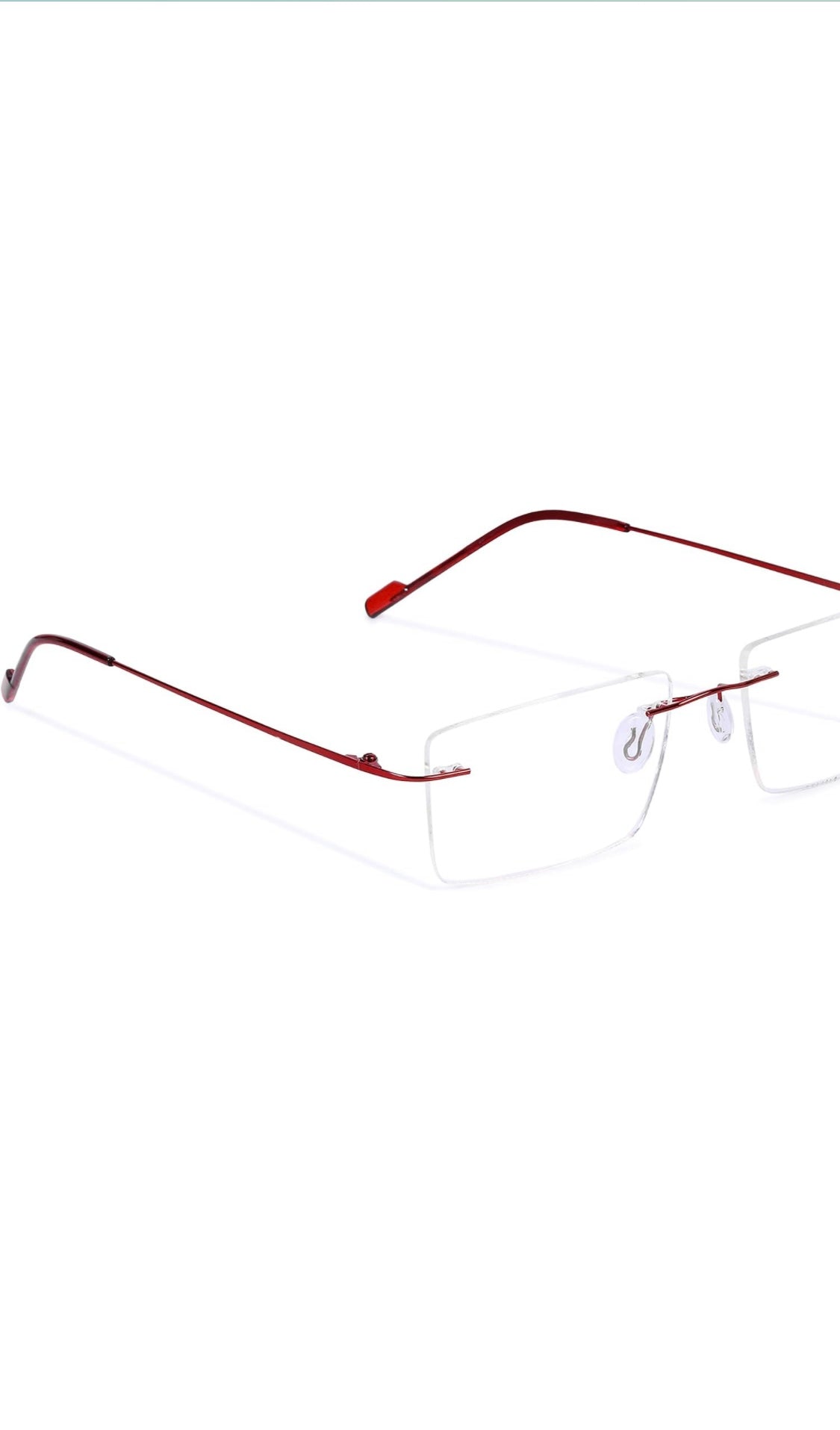 Jodykoes Rectangle Signature Rimless Frame