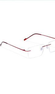 Jodykoes Rectangle Signature Rimless Frame