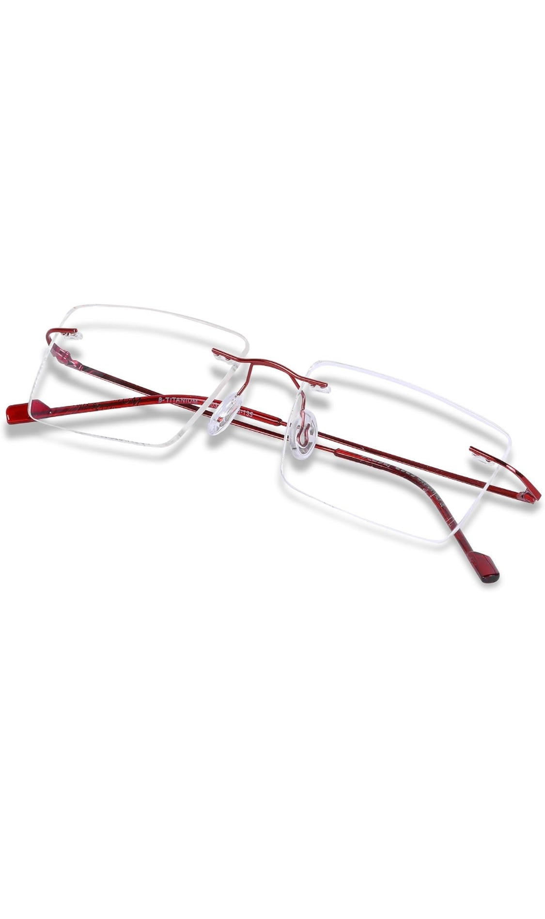 Jodykoes Rectangle Signature Rimless Frame