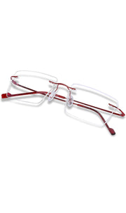 Jodykoes Rectangle Signature Rimless Frame
