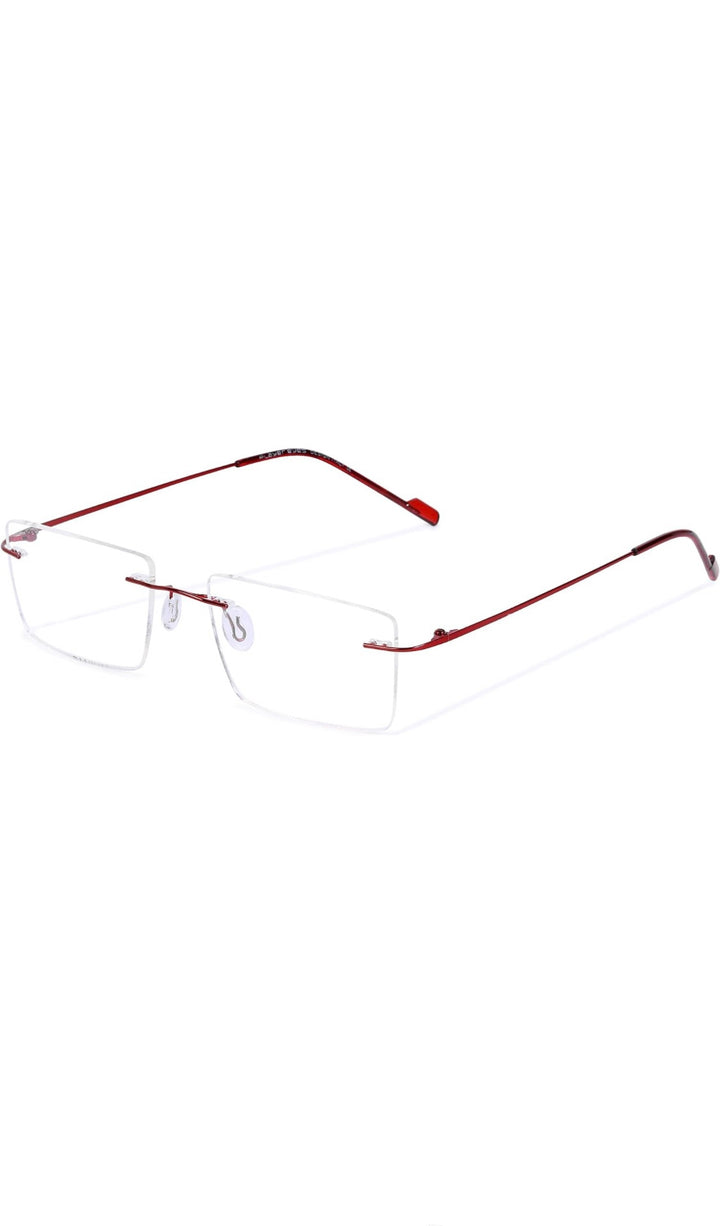 Jodykoes Rectangle Signature Rimless Frame