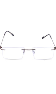 Jodykoes Rectangle Signature Rimless Frame