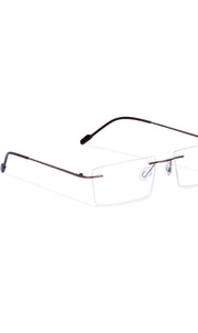 Jodykoes Rectangle Signature Rimless Frame