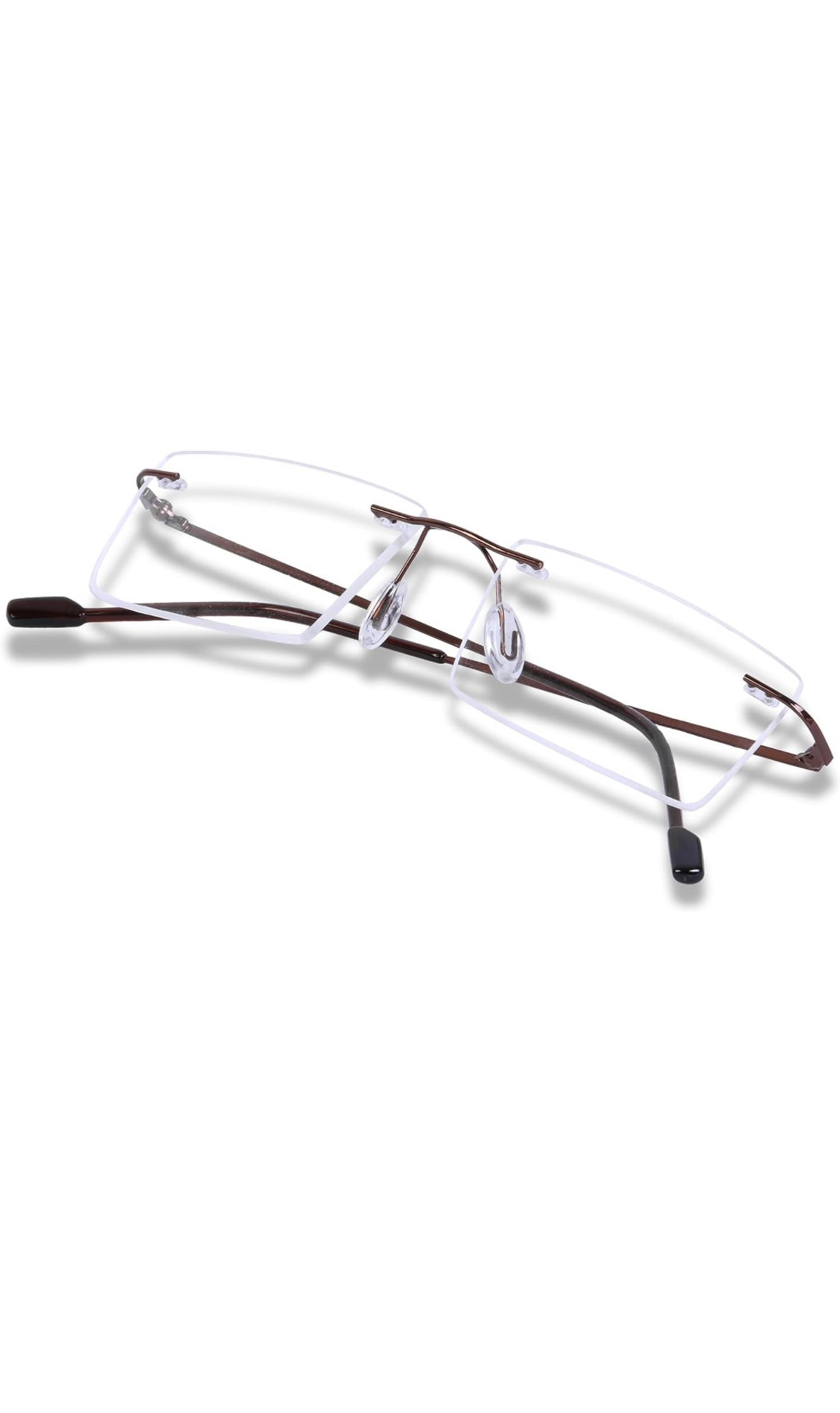 Jodykoes Rectangle Signature Rimless Frame