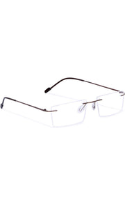 Jodykoes Rectangle Signature Rimless Frame