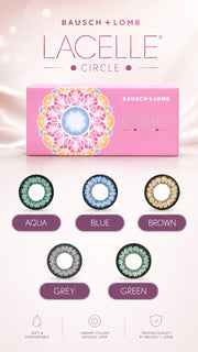 Bausch + Lomb Lacelle Circle Colour Monthly Contact Lens – Blue Single Lens Pack