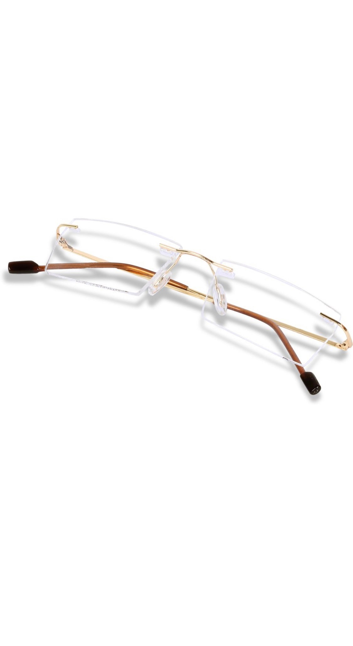 Jodykoes Rectangle Signature Rimless Frame