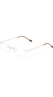 Jodykoes Rectangle Signature Rimless Frame