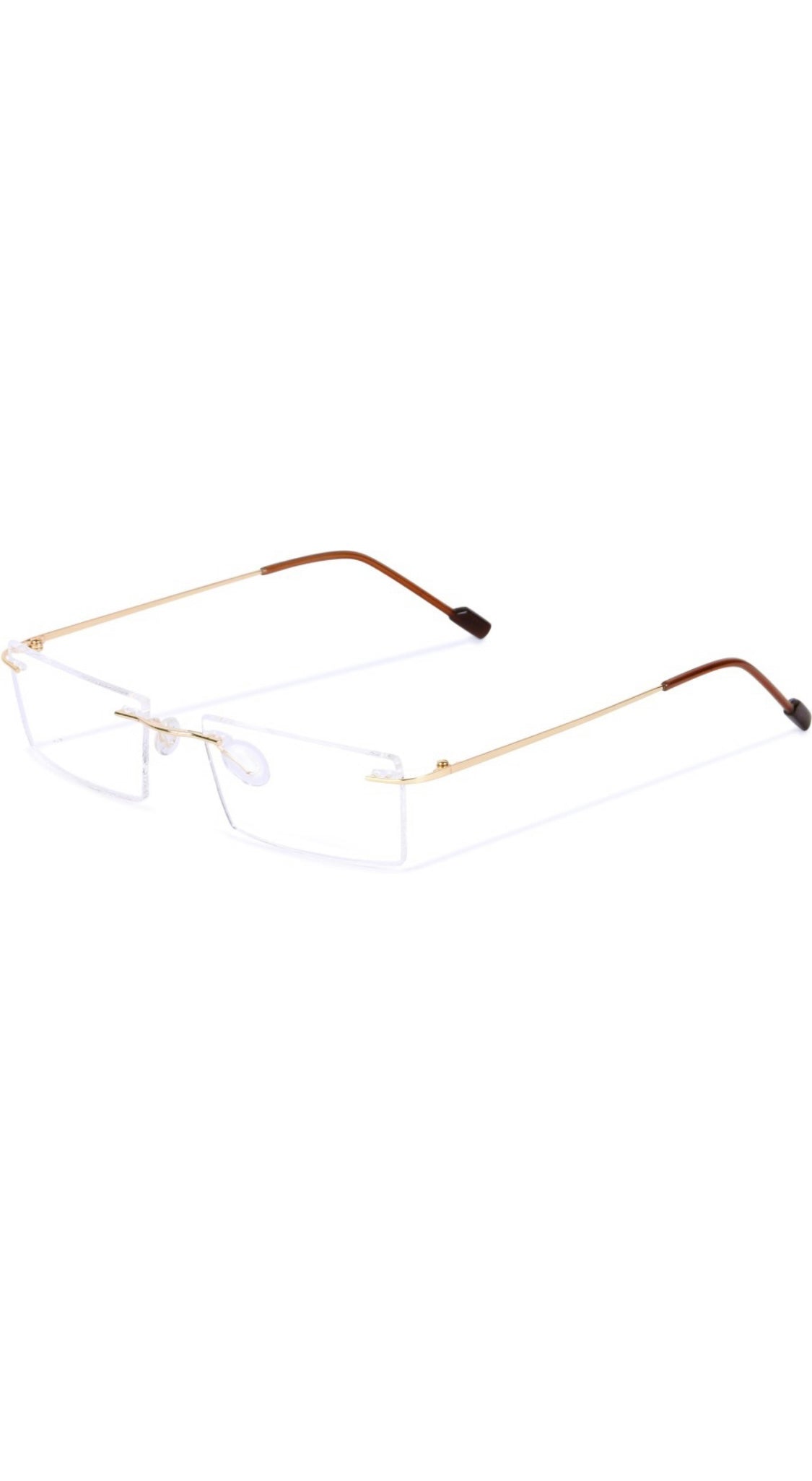 Jodykoes Rectangle Signature Rimless Frame