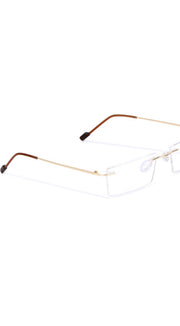 Jodykoes Rectangle Signature Rimless Frame