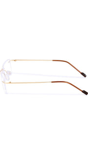 Jodykoes Rectangle Signature Rimless Frame