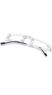 Jodykoes Rectangle Signature Rimless Frame