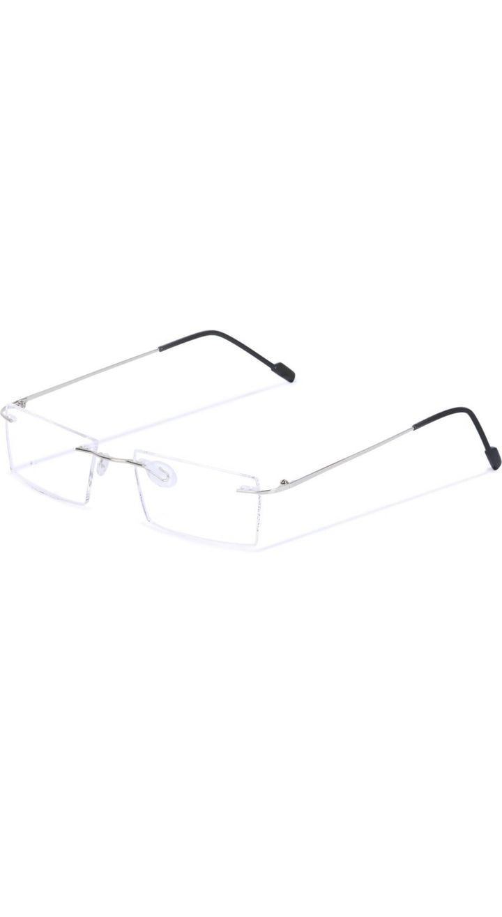 Jodykoes Rectangle Signature Rimless Frame