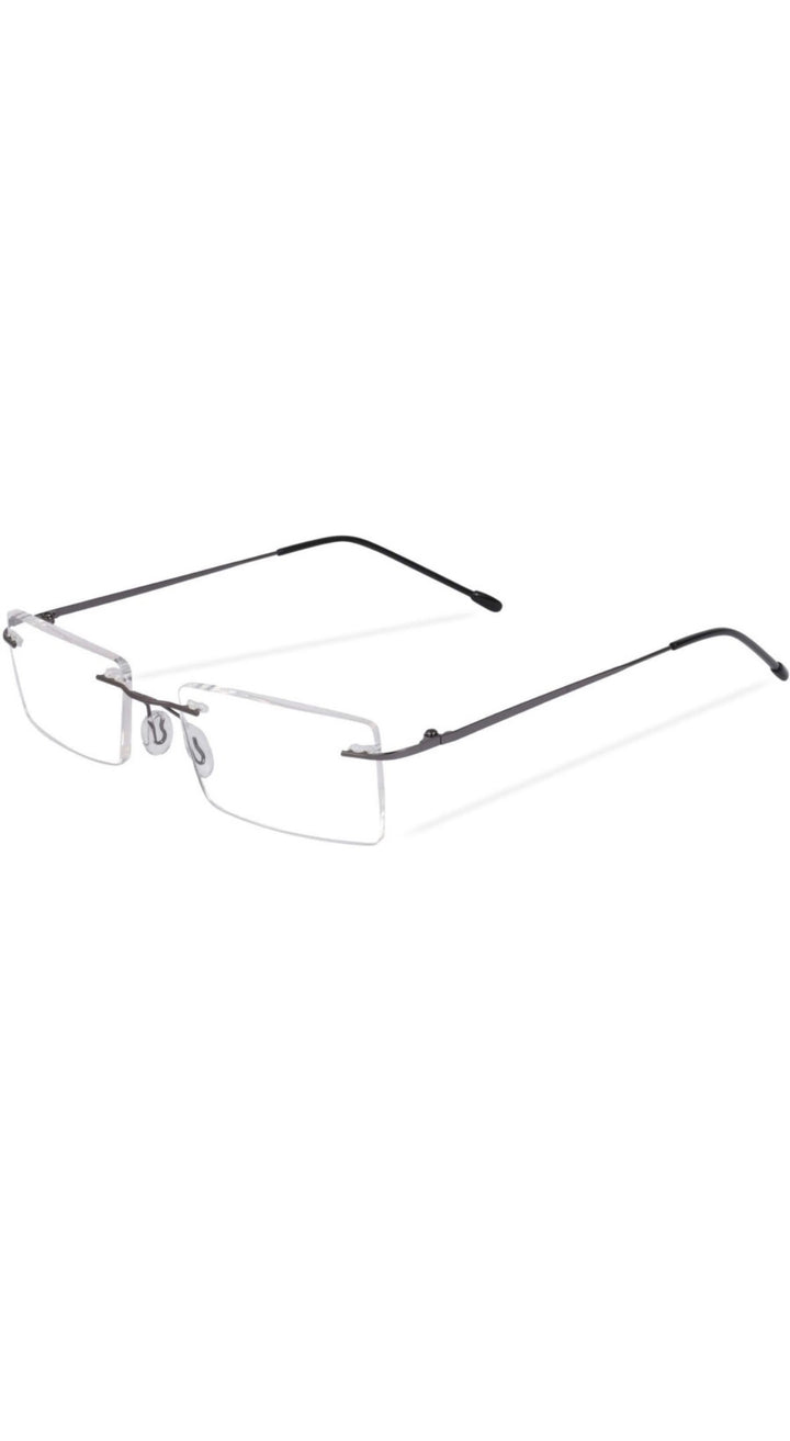 Jodykoes Rectangle Signature Rimless Frame