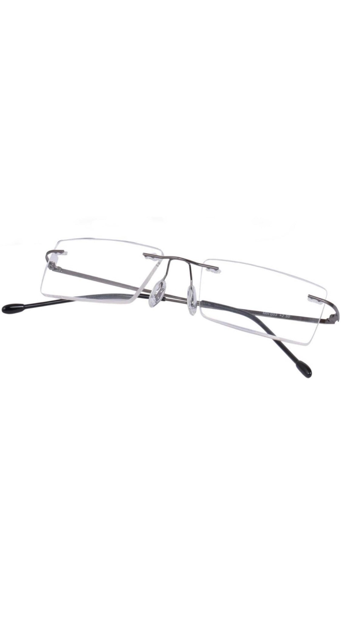 Jodykoes Rectangle Signature Rimless Frame