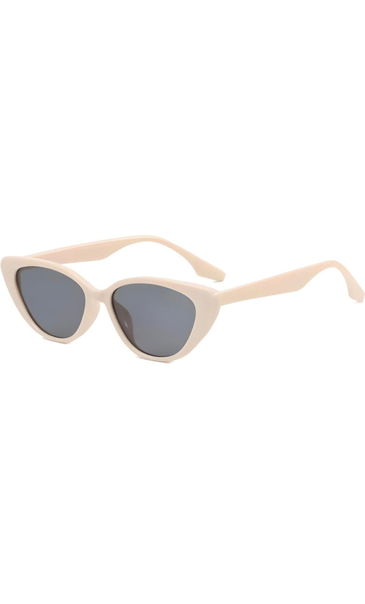 Jodykoes® Trendy UV Protection, Fashionable Women's Cat Eye Sunglasses Shades (Beige)