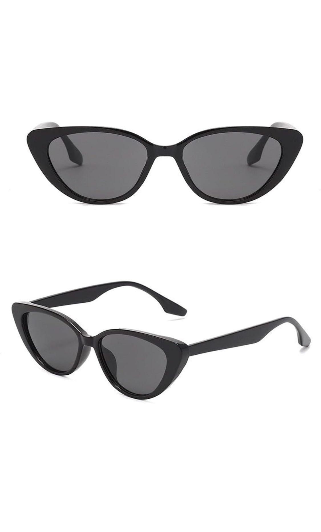 Jodykoes® Trendy UV Protection, Fashionable Women's Cat Eye Sunglasses Shades (Black)