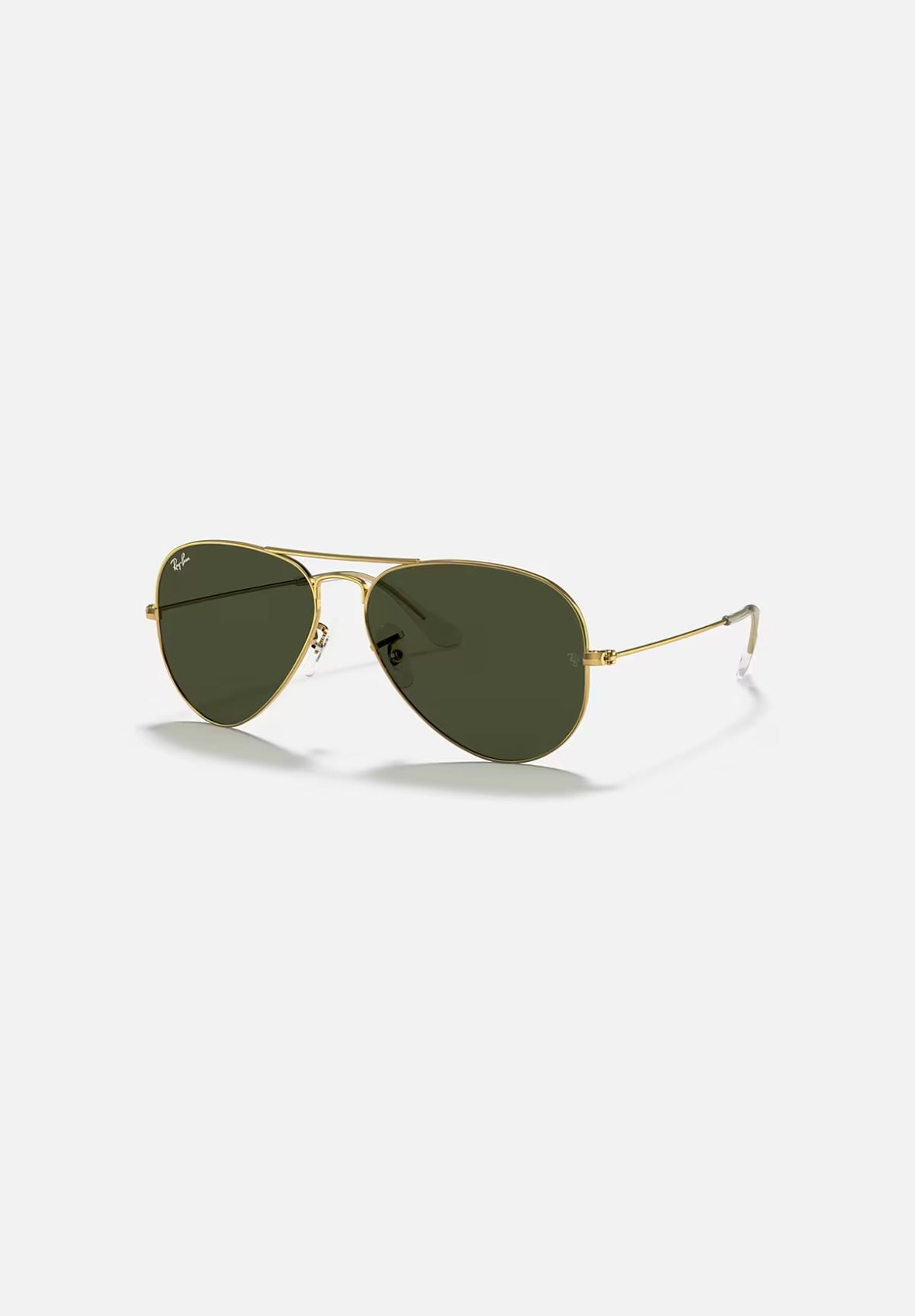 Ray-Ban Originals Classic Aviator Original RAY BAN Green Sunglass RB3025 UV Protection Eyewear Shades ( Gold and G15 )