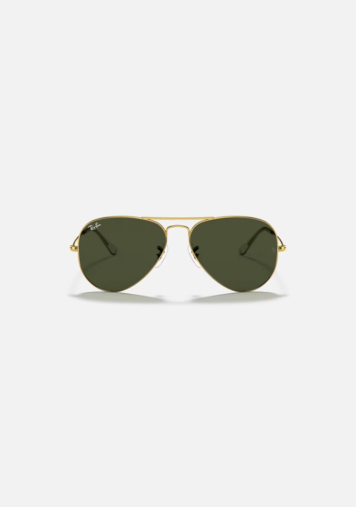Ray-Ban Originals Classic Aviator Original RAY BAN Green Sunglass RB3025 UV Protection Eyewear Shades ( Gold and G15 )