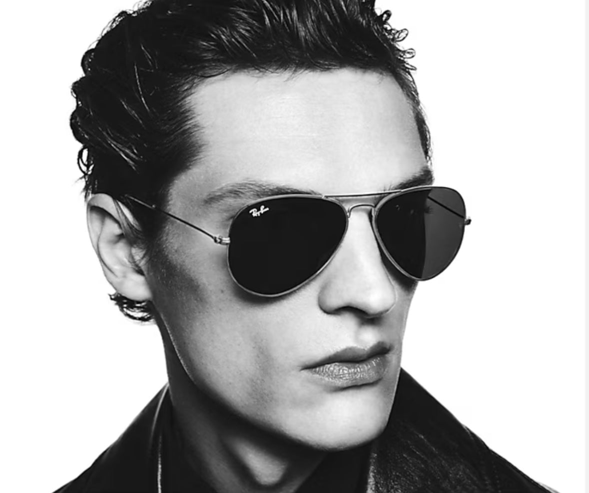 Ray-Ban Originals Classic Aviator Original RAY BAN Green Sunglass RB3025 UV Protection Eyewear Shades ( Gold and G15 )