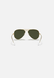 Ray-Ban Originals Classic Aviator Original RAY BAN Green Sunglass RB3025 UV Protection Eyewear Shades ( Gold and G15 )