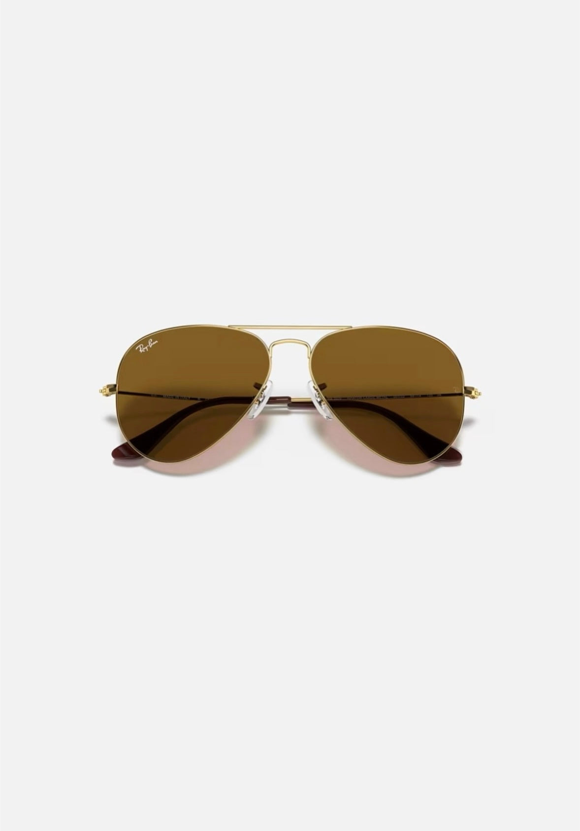 Ray-Ban Originals Classic Aviator Original RAY BAN Brown Sunglass RB3025 UV Protection Eyewear Shades ( Gold and Brown )