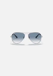 Ray-Ban Originals Classic Aviator Gradient Blue Sunglass RB3025 UV Protection Eyewear Shades ( Silver and Blue )