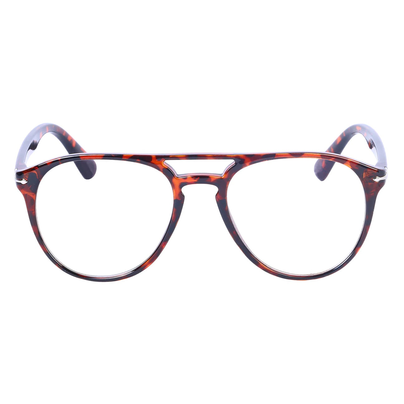 Jodykoes Premium Aviator Style Frame Eyeglasses (Leopard Print)
