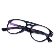 Jodykoes Premium Aviator Style Frame Eyeglasses (Black)