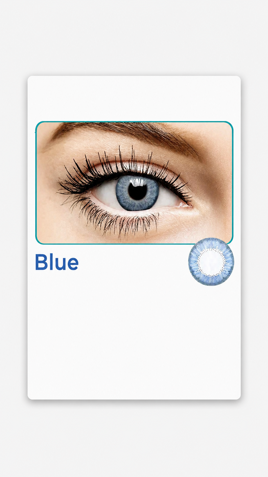 Bausch & Lomb Lacelle Premium BLUE Color Contact Lens (1 Lens/Box)