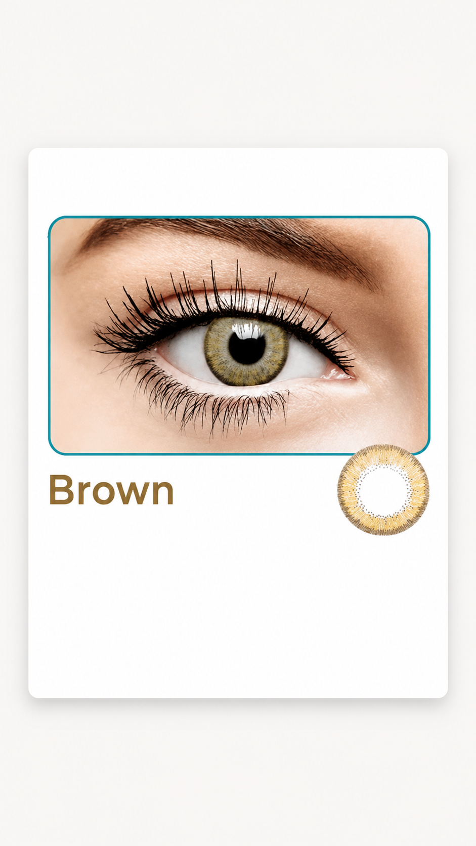 Bausch & Lomb Lacelle Premium BROWN Color Contact Lens (1 Lens/Box)